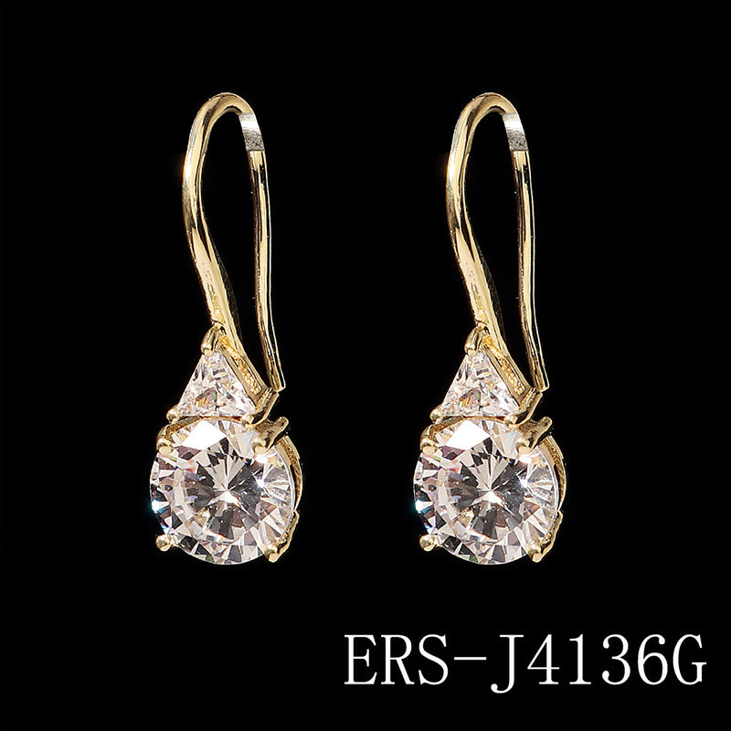Venta al por mayor Aretes Zircon Niña Aretes Ins Out Diario Versátil OLY-ES-HX001
